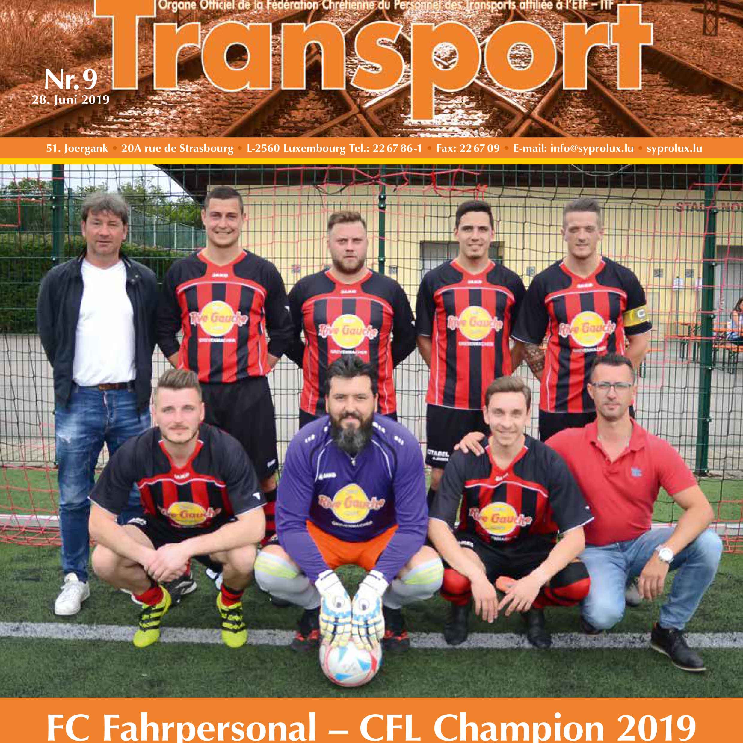 FC Fahrpersonal = CFL Champion 2019